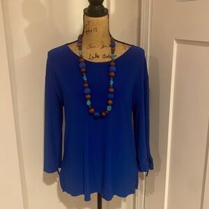 Valentina Blue Top Size Small